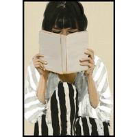 Obraz na plátně Denise, ca. 60/90cm - bílá/černá, Moderní, kompozitní dřevo/textil (60/90cm) - Premium Living