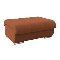 Hocker Multi terracotta, B: 100cm - Chromfarben/Terracotta, MODERN, Textil (100/43/80cm) - Luca Bessoni