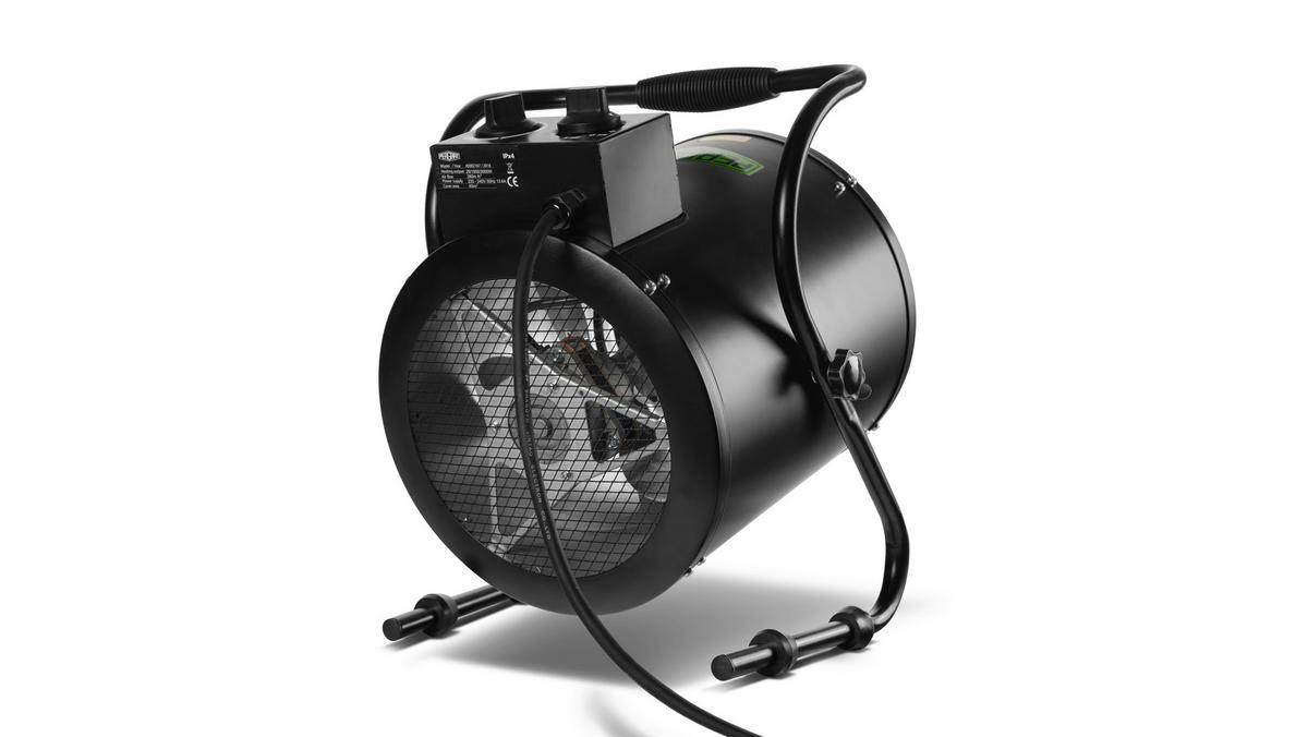 Gewächshausheizung Antares 3kw - Schwarz, Basics, Metall (35,5/40/31,5cm)