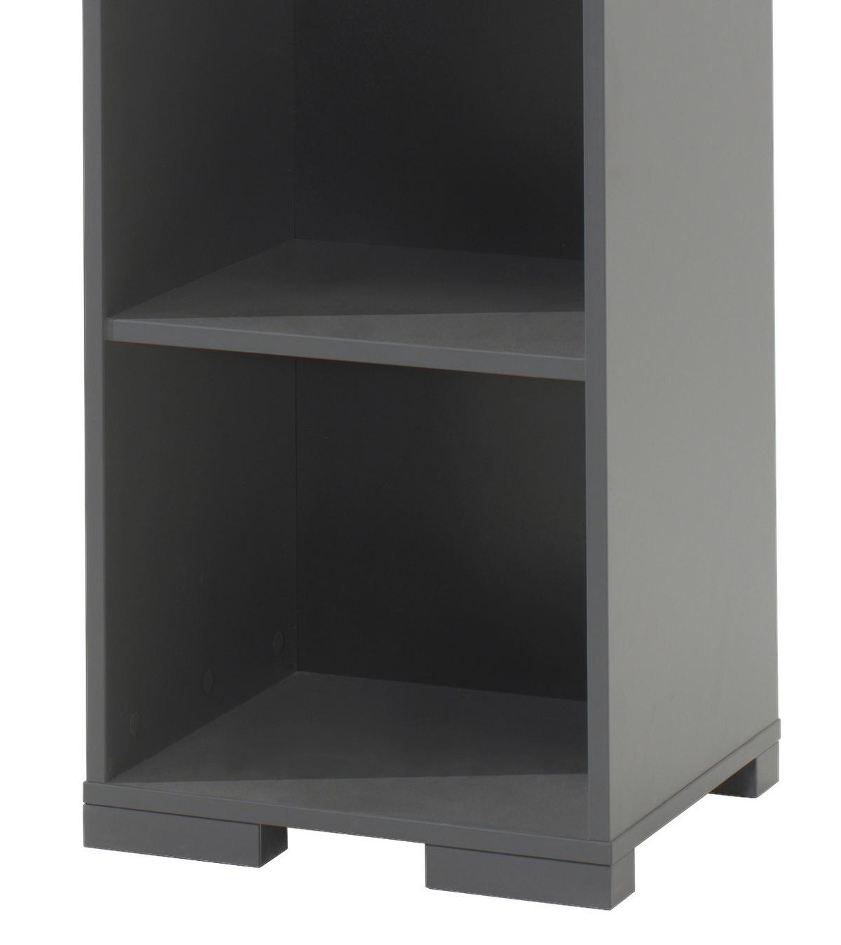 Regal London B: 45,5 Cm Anthrazit - Anthrazit, MODERN, Holzwerkstoff (45,5/195,2/45cm) - MID.YOU