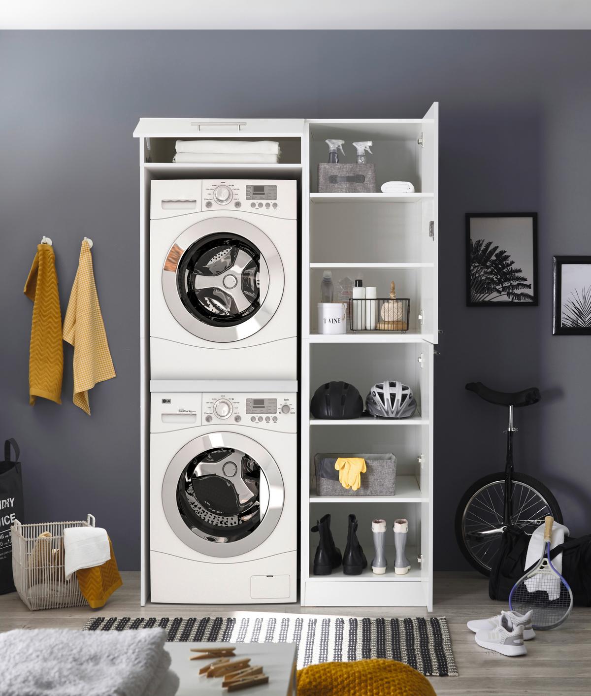 Hauswirtschaftsraum Clara - Weiß, KONVENTIONELL, Holzwerkstoff (117/200/67,6cm) - Respekta