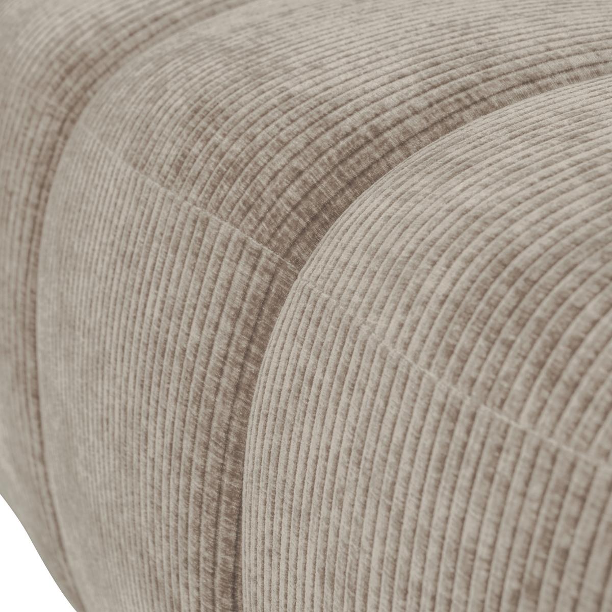 Sitzbank Mojo Sandfarben B: 164cm - Sandfarben/Schwarz, MODERN, Textil (164/49/45cm) - Livetastic