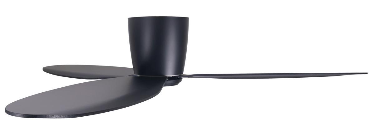 Deckenventilator Airfusion Radar Schwarz 3-Flügel - Schwarz, Basics, Holzwerkstoff/Kunststoff (132/19cm) - P & B