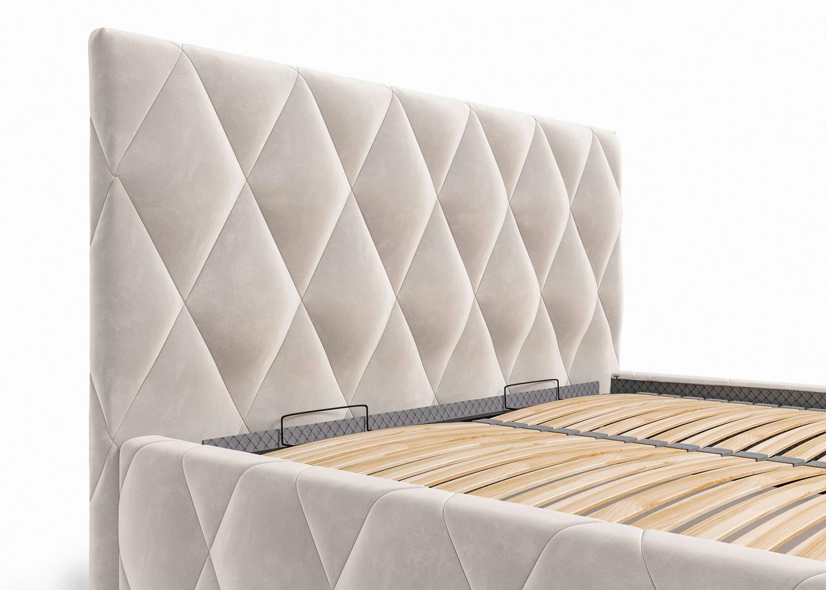 Polsterbett Trivio 180x200 cm Cappuccino - Cappuccino, MODERN, Holz/Holzwerkstoff (180/200cm) - MID.YOU