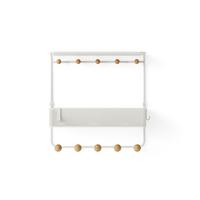 NÁSTENNÝ VEŠIAK HANGSY - biela, Basics, kov (31/32/10cm) - Umbra