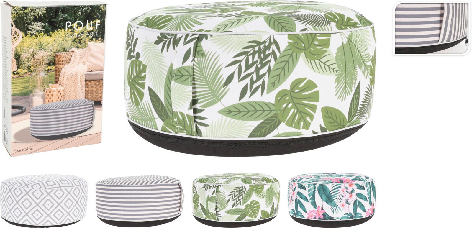 Pouf Verschiedene Designs - Multicolor, Basics, Textil (55/55/25cm)