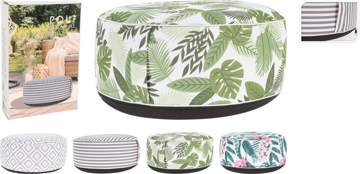 Pouf Verschiedene Designs - Multicolor, Basics, Textil (55/55/25cm)