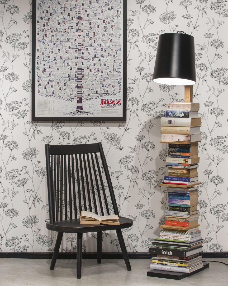 Stehlampe Holz Cambridge Dimmbar Schwarz/braun - Schwarz, Design, Holz/Metall (30/168/49cm) - It's about Romi