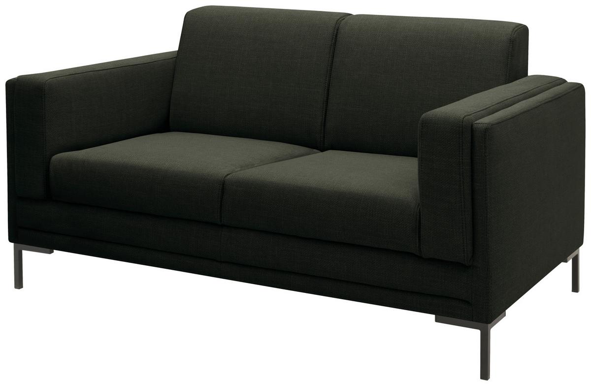 2-sitzer-sofa Looks Vii - Dunkelgrün/Silberfarben, Design, Textil (155/82/90cm) - LOOKS by W.Joop
