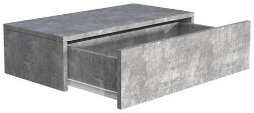 Nachtkästchen Usal M B: 60 Cm Grau - Grau, MODERN, Holzwerkstoff (60/15/30cm) - MID.YOU