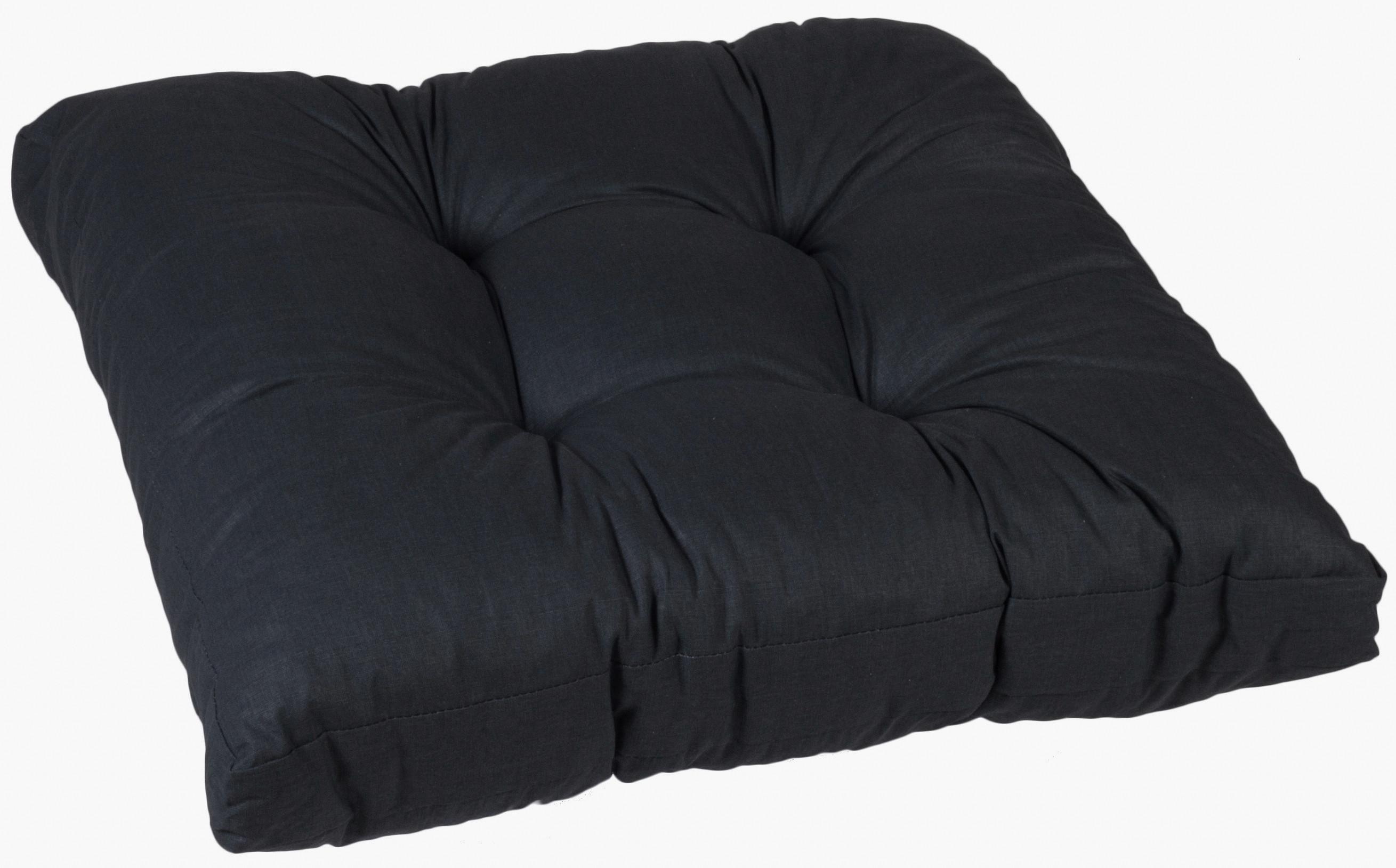 LOUNGEKISSEN AUB91 LOUNGE-SITZKISSEN - Anthrazit, Basics, Textil (80/14/80cm) - Gardenson