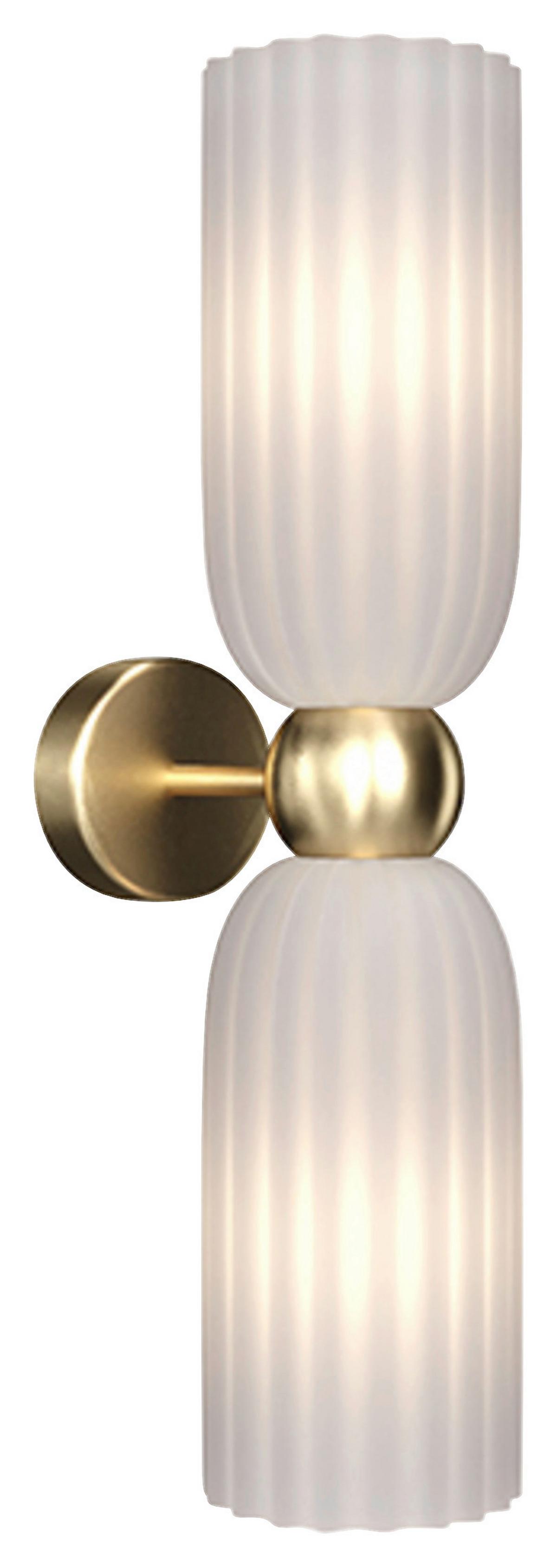 Wandleuchte Antic - Goldfarben, Glas/Metall (18/43,5/10cm) - MAYTONI