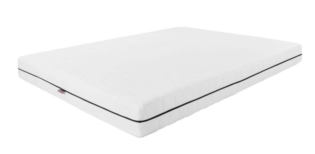Taschenfederkernmatratze Ekko 180x200 Cm H3 H: 19 Cm - Weiß, Textil/Metall (180/200cm)