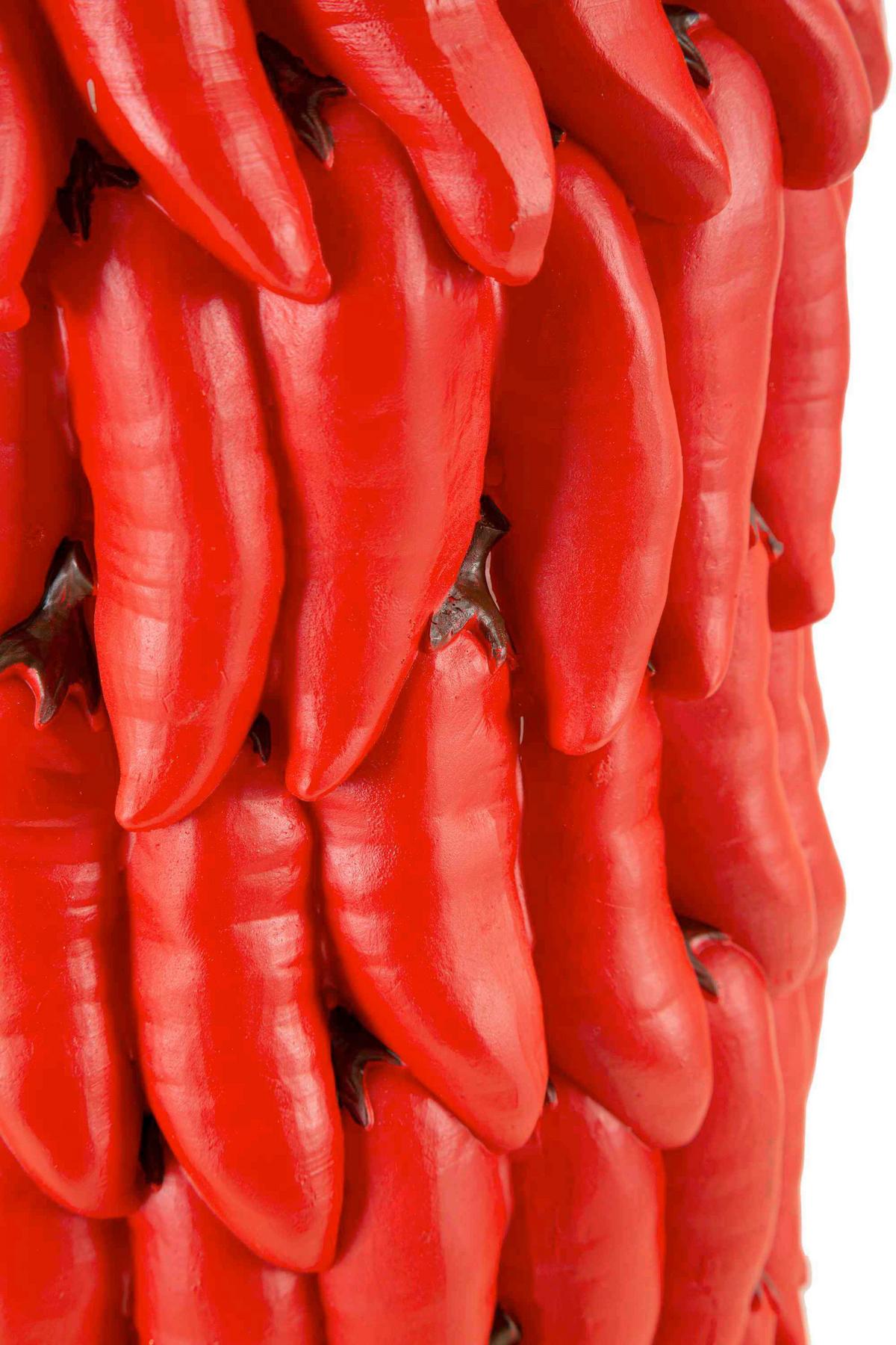Vase Chili Rot B: 20 Cm - Rot, Basics, Kunststoff (20/34/20cm)