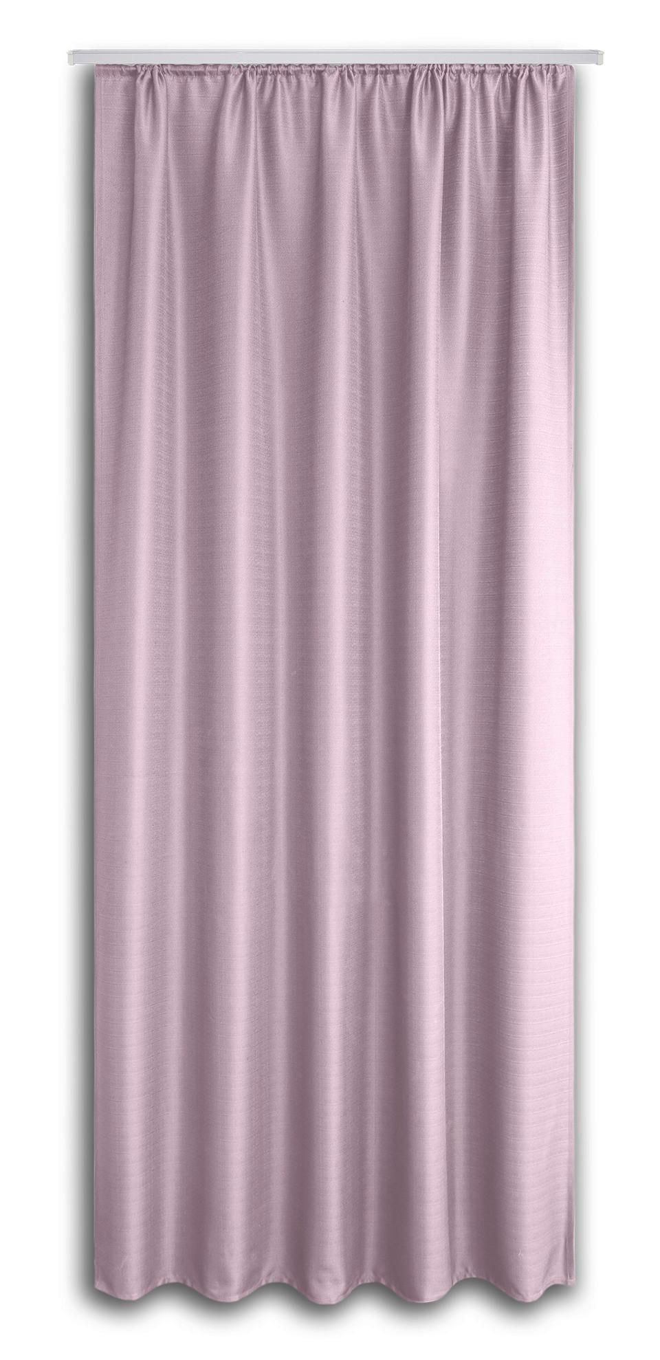 Vorhang mit Band Ben II 135x245 cm Rosa - Rosa, KONVENTIONELL, Textil (135/245cm) - Ondega