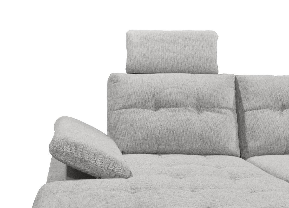 Sedacia súprava DURBAN U, pravá, tmavosivá - čierna/tmavosivá, Konventionell, textil/plast (170/324/218cm) - MID.YOU