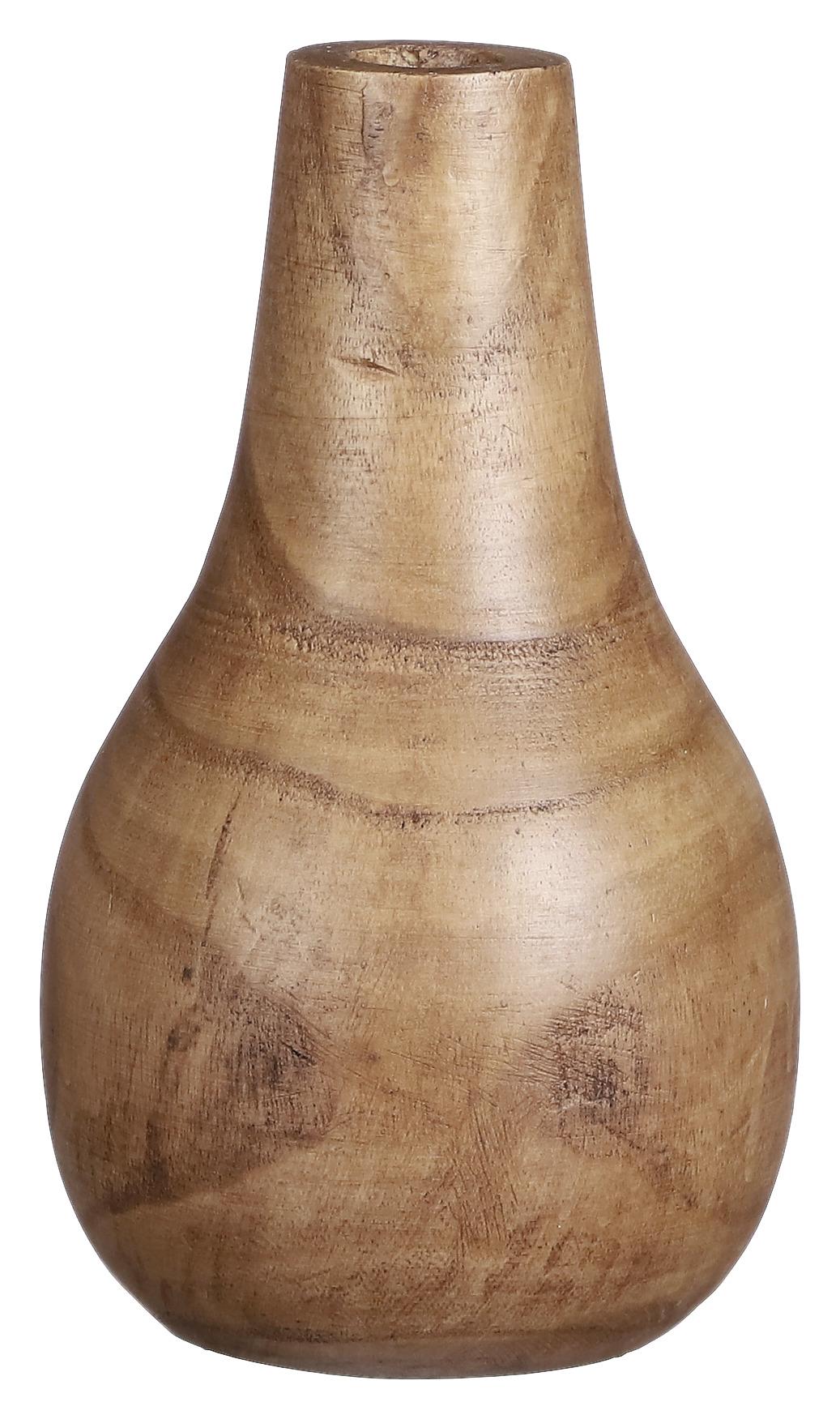 Váza Moda, Výška: 26cm - prírodné farby, Štýlový, drevo (15/26cm)