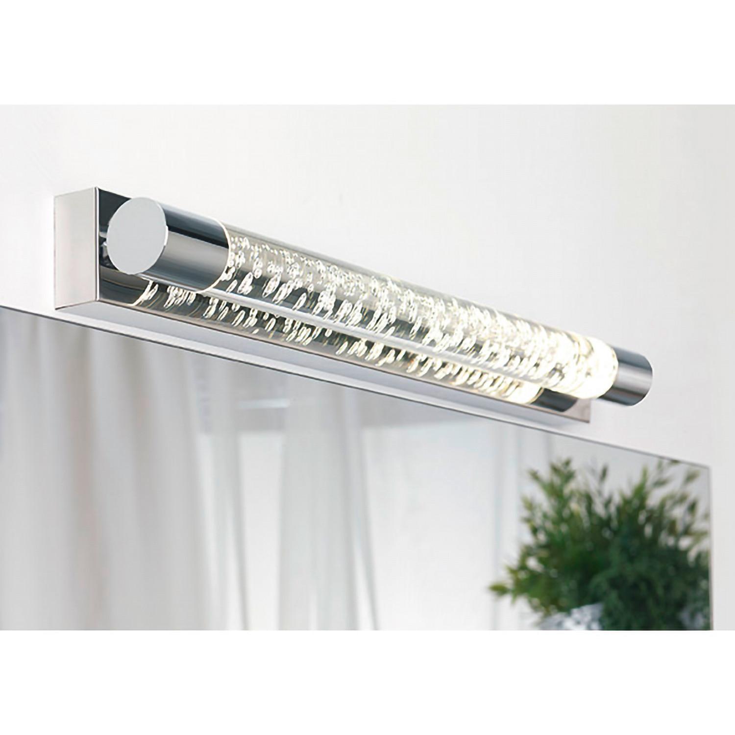 Badezimmer-Wandleuchte 4932/Ap - Chromfarben, Basics, Kunststoff/Metall (50/6/8cm)