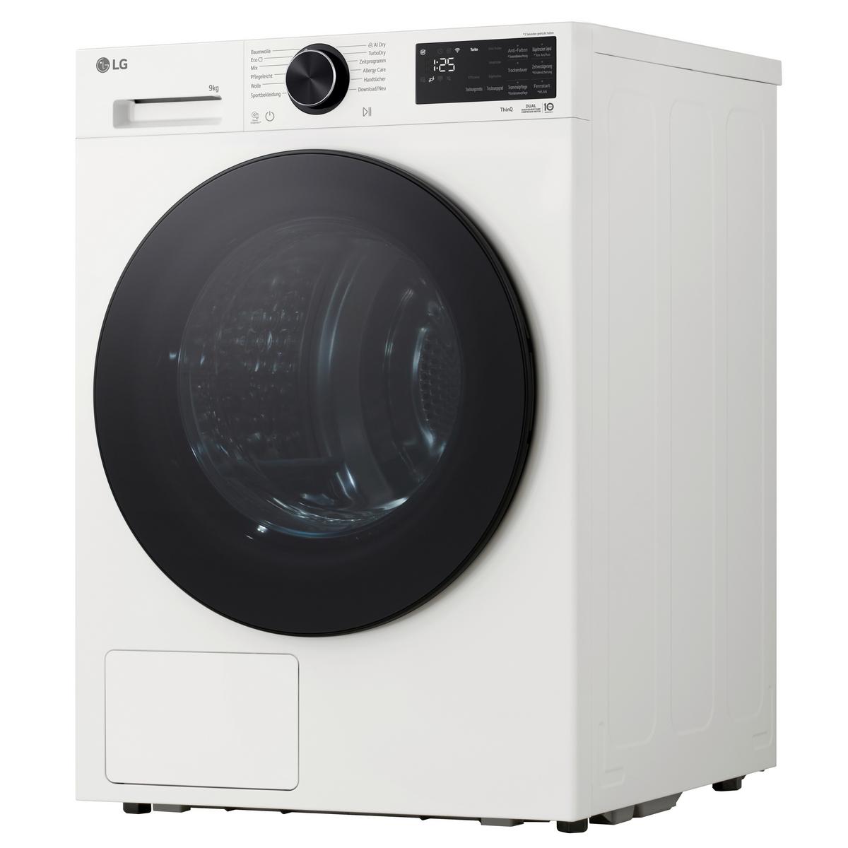 Wärmepumpentrockner Rt90x7 Füllmenge ca. 9kg - Weiß, Basics, Metall (60/85/66cm) - LG