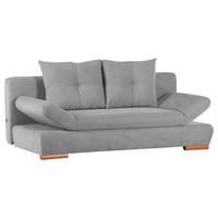 Schlafsofa Canja - Buchefarben/Grau, Design, Textil (200/75/92cm) - Livetastic