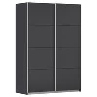 Schwebetürenschrank Subito - Graphitfarben, MODERN, Holzwerkstoff (136/197/61cm) - Rauch Möbel
