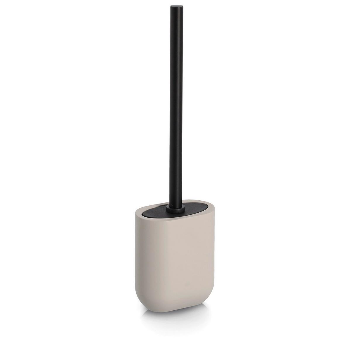 BAD-ACCESSOIRE-SET Kunststoff, Greige, 4--Teilig. - Greige, Basics, Kunststoff (50/35/35cm) - Zeller Present