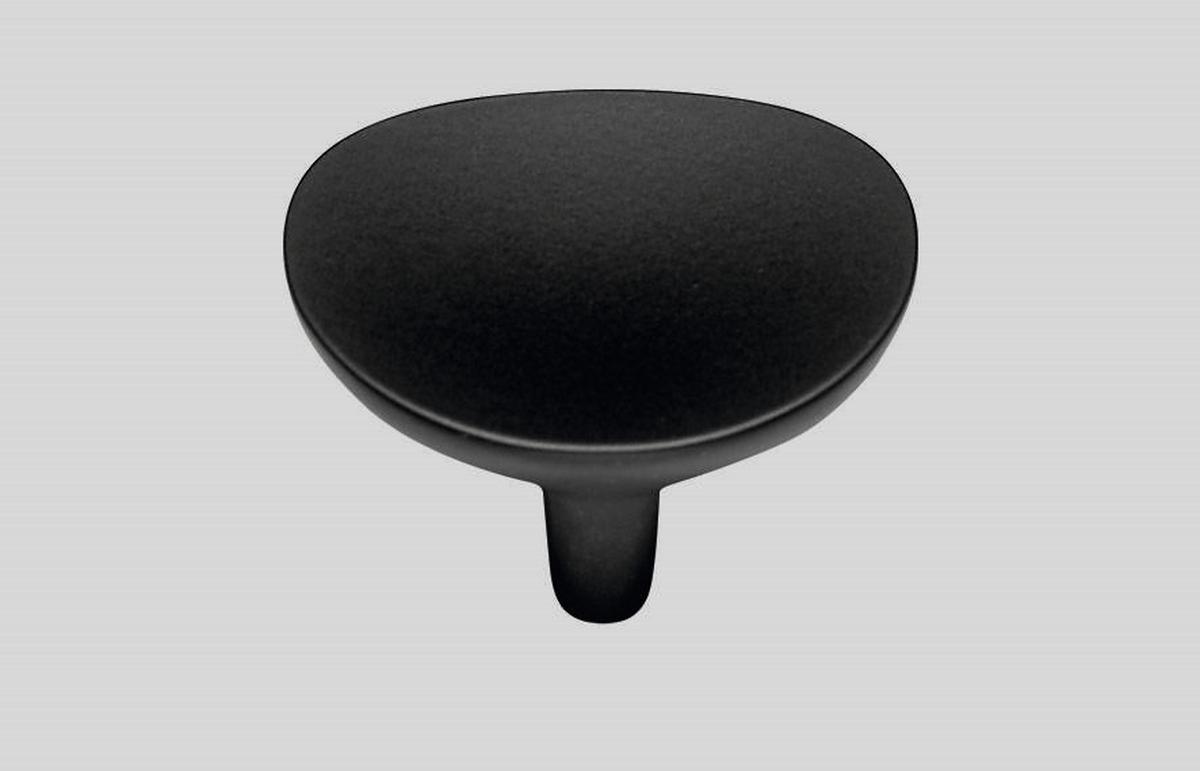 Metallknopf Schwarz Griffe - Schwarz, MODERN, Metall - Vertico