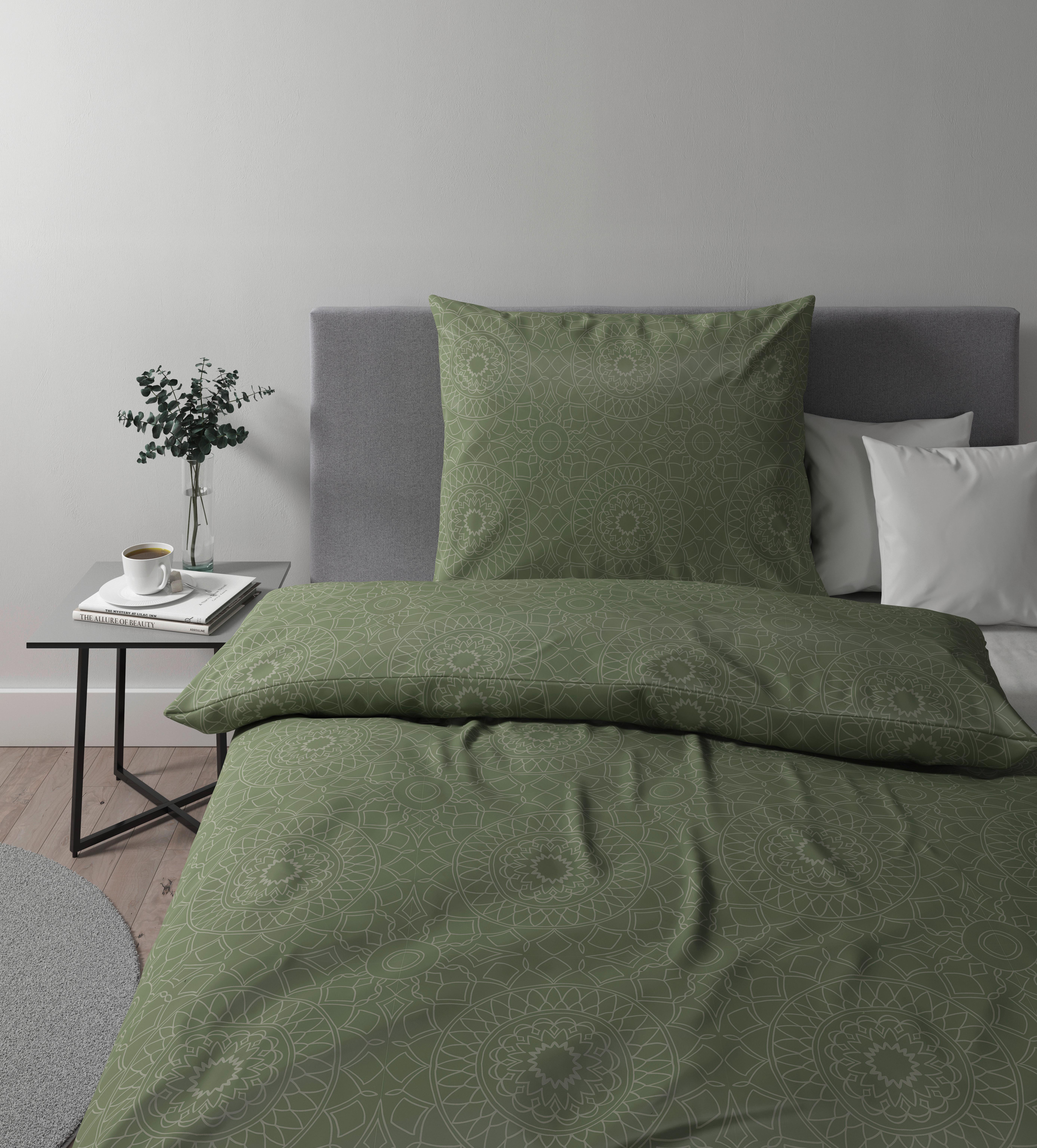 Povlečení Elisa, 140/200cm, Zelená - zelená, Moderní, textil (140/200cm) - Premium Living