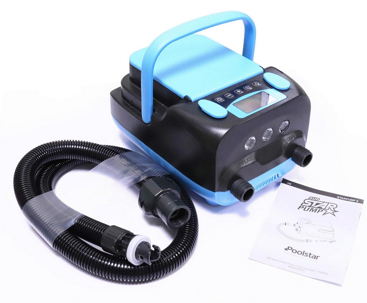 Luftpumpe Elektrisch Sup Star Pump 9 - Blau/Schwarz, Basics, Kunststoff (19/21/28cm)