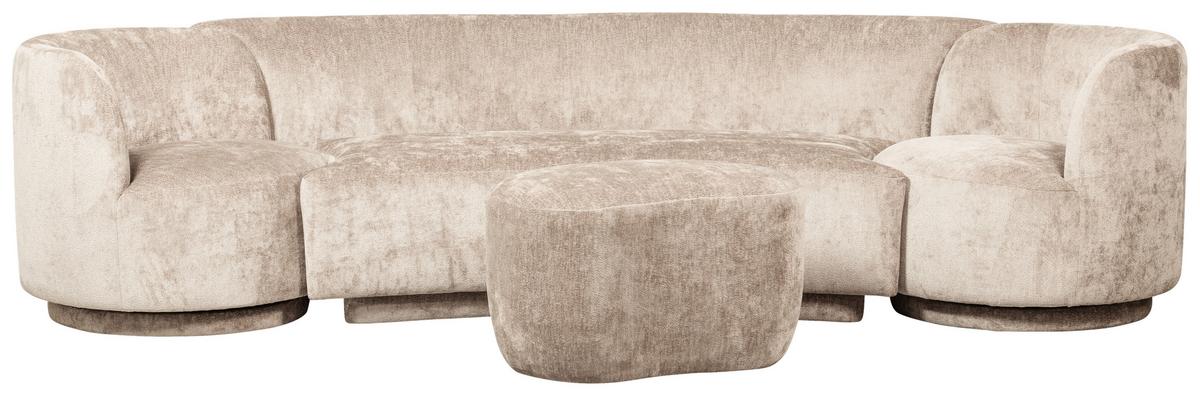 Hocker Popular Naturfarben B: 73cm - Naturfarben, Design, Textil (73/43/51cm) - Livetastic