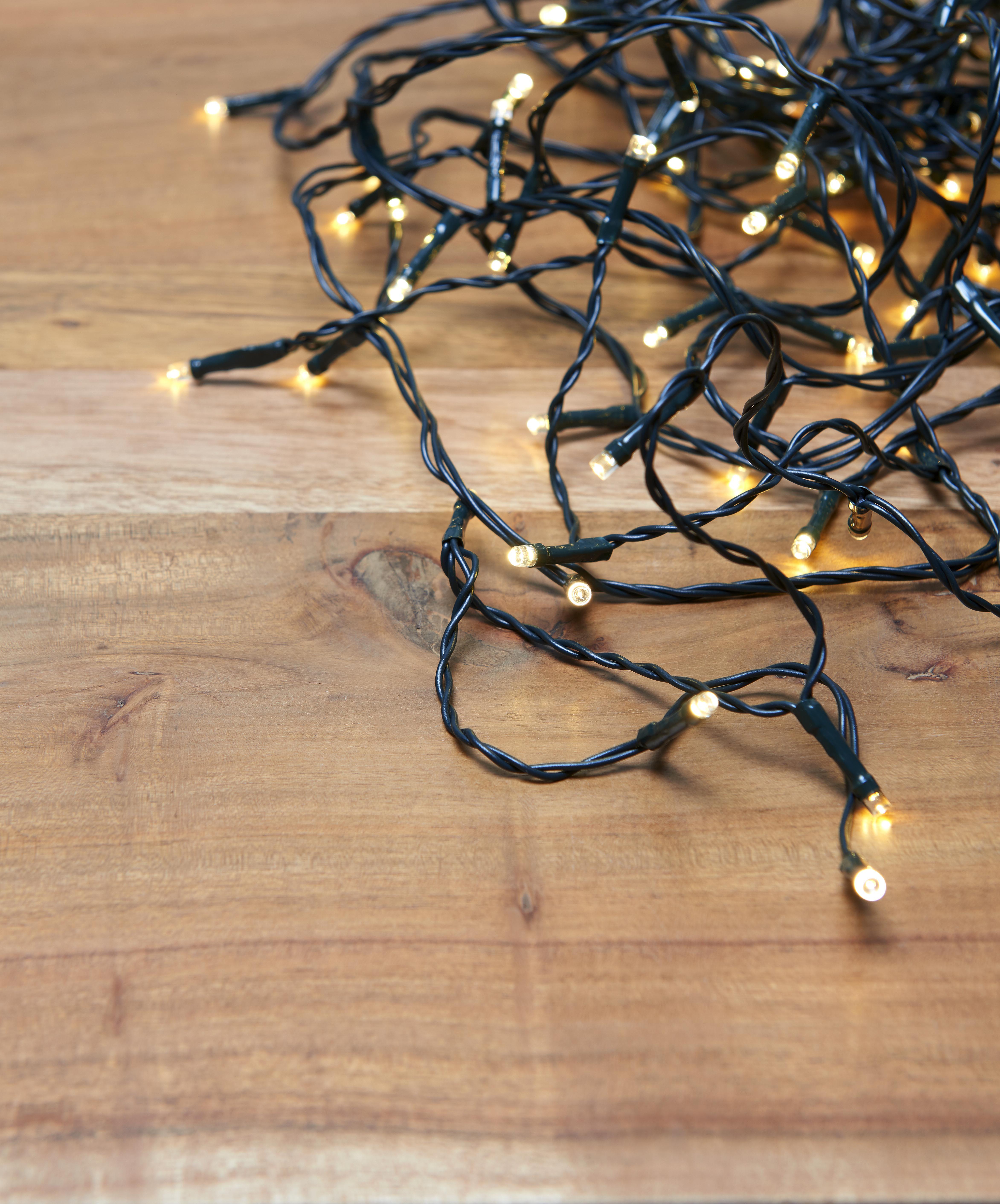 Fényfüzér Spencer - Zöld, romantikus/Landhaus, Műanyag (1290cm) - James Wood