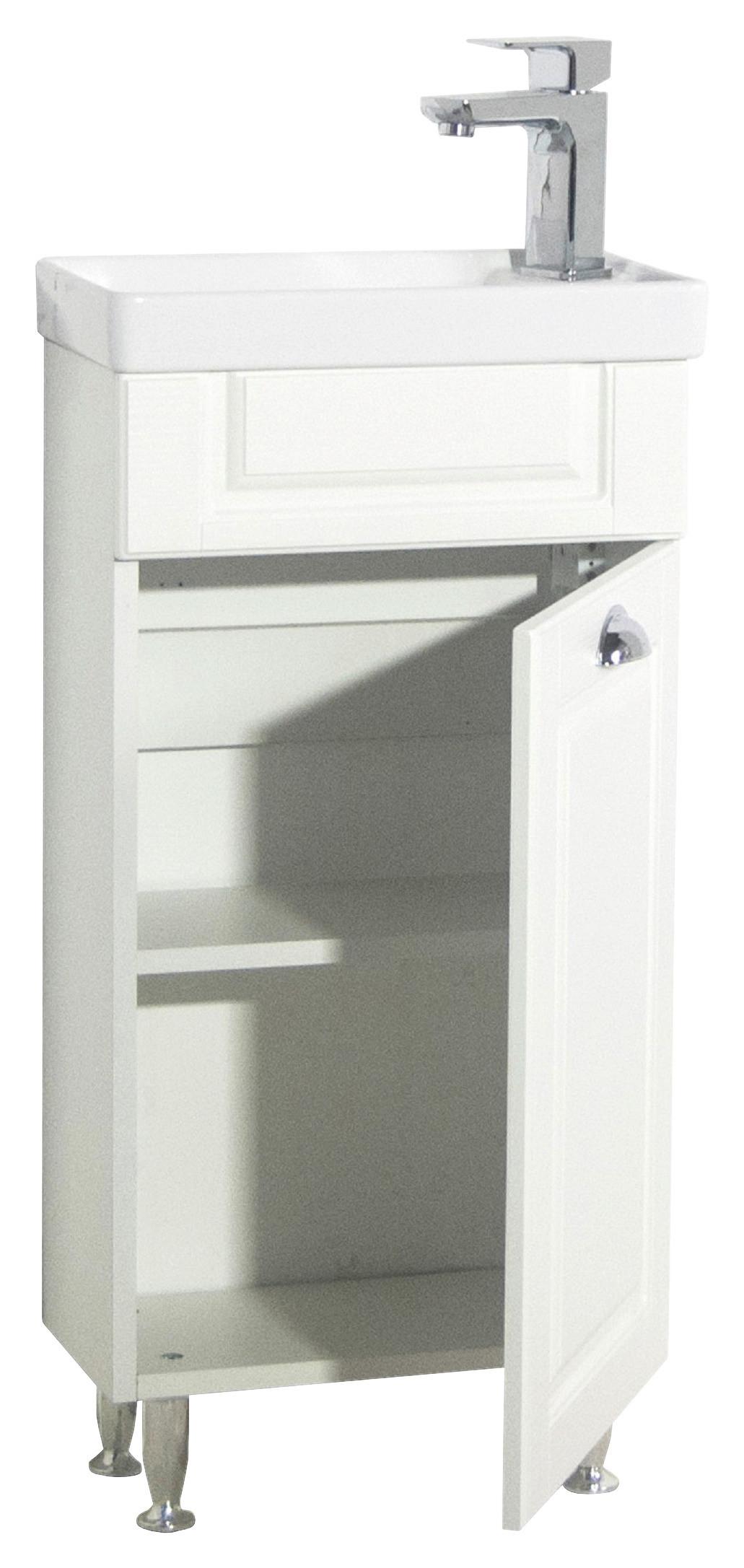 Waschtischkombi Casalo M - Weiß, MODERN, Keramik/Holzwerkstoff (41cm) - MID.YOU