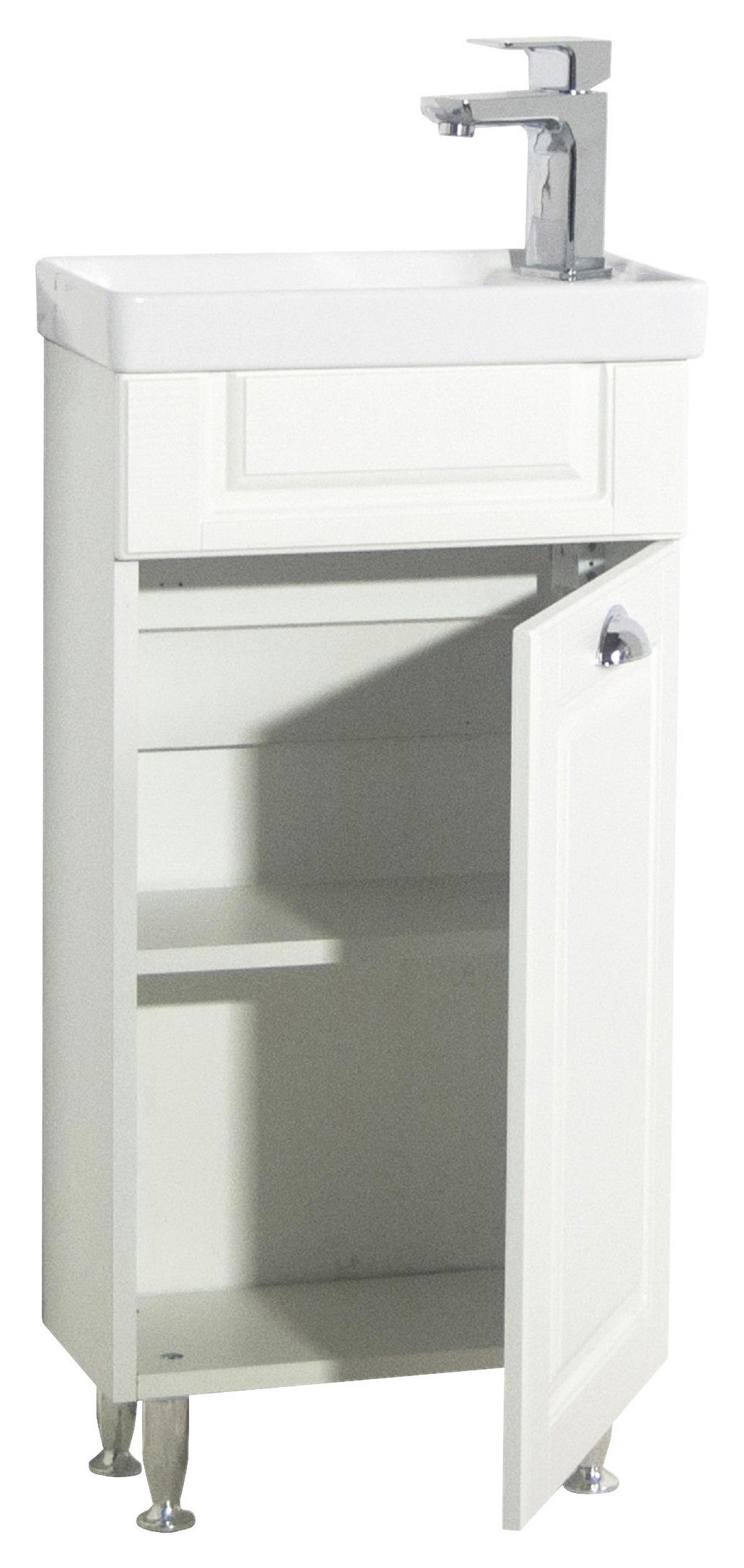 Waschtischkombi Casalo M - Weiß, MODERN, Keramik/Holzwerkstoff (41cm) - MID.YOU
