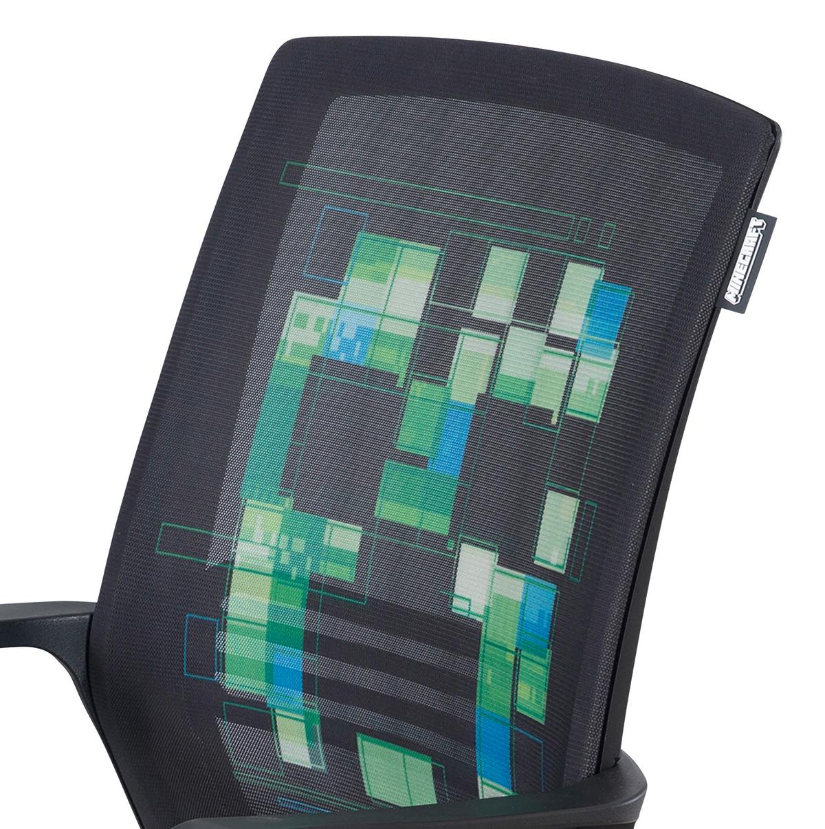 Drehstuhl Minecraft - Schwarz, MODERN, Kunststoff/Textil (63/92/111,5/60cm) - Minecraft