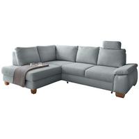Eckschlafsofa Positano Hellblau S: 206x261 Cm - Wildeiche/Hellblau, MODERN, Textil (206/261cm) - Livetastic