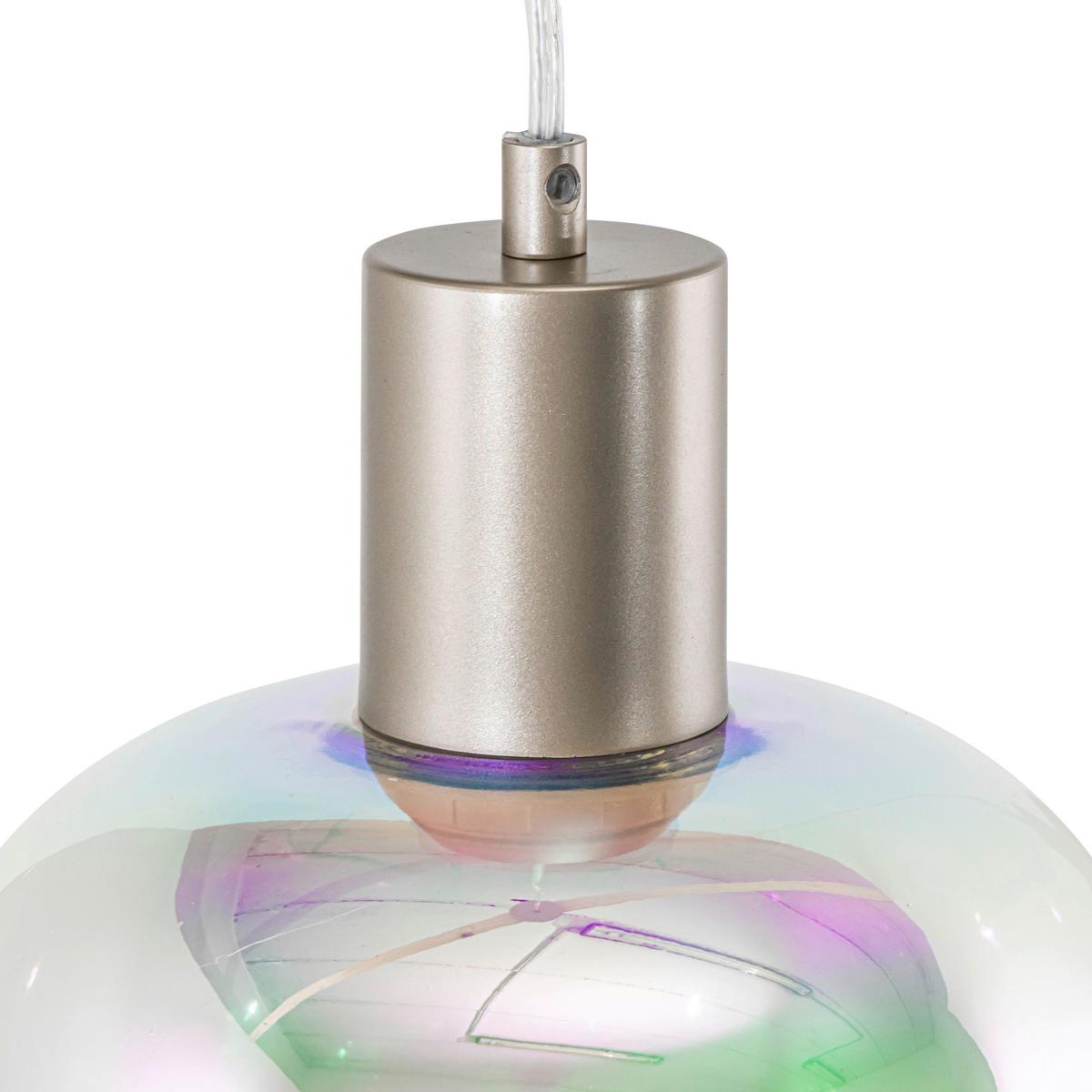 ZÁVĚSNÉ SVÍTIDLO RENI - průhledné/vícebarevná, Moderní, kov/plast (86/18/120cm)