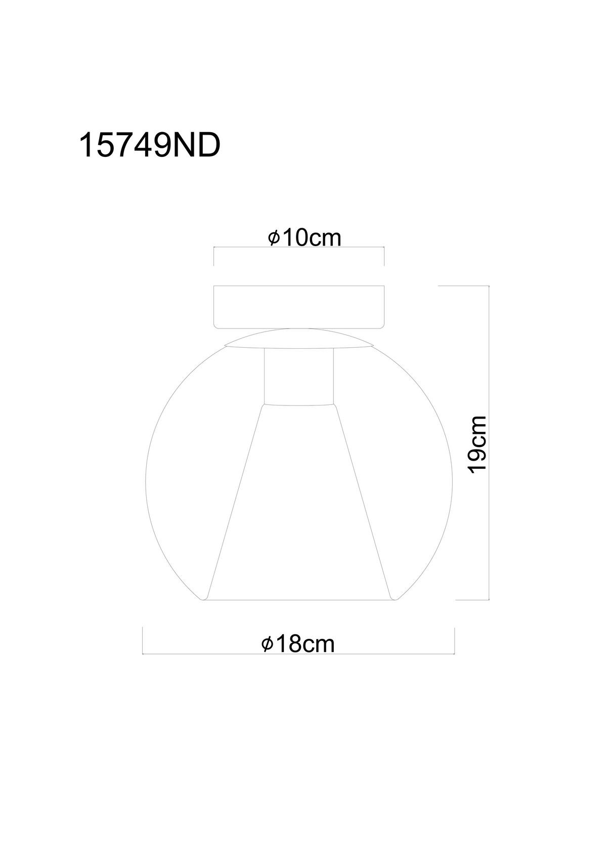 Deckenleuchte Barry Chromfarben Klar D: 18cm - Klar/Chromfarben, Basics, Glas/Metall (18/19cm) - Globo