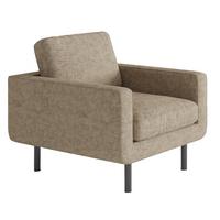 Sessel Suburban Dunkelbraun B: 70 Cm - Dunkelbraun/Schwarz, Design, Textil (70/80/92cm) - Livetastic