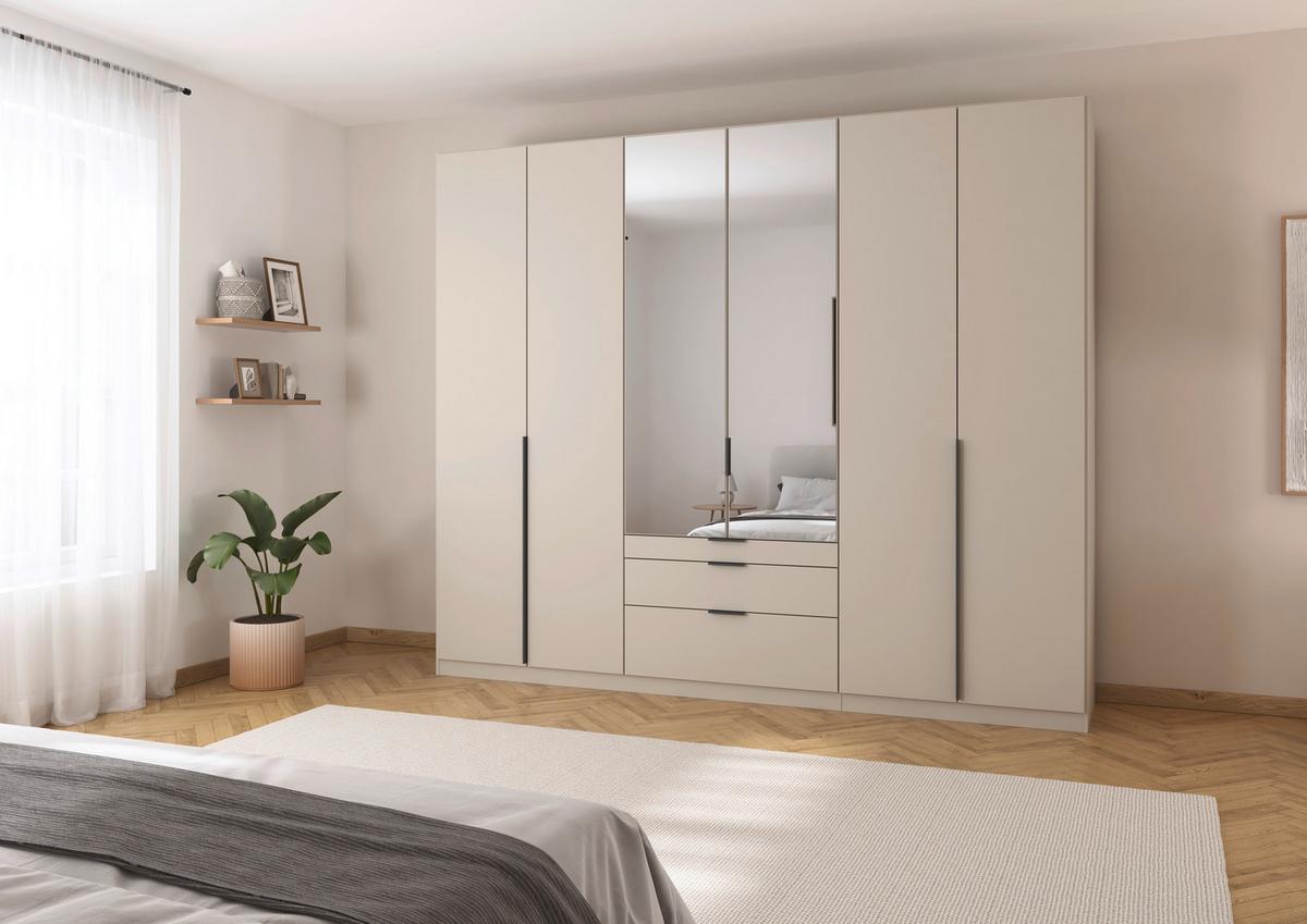 Drehtürenschrank Alabama Champagner B: 271 Cm - Champagner, MODERN, Holzwerkstoff (271/229/54cm) - Rauch Möbel