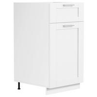 Küchenunterschrank Colura - Weiß, Trend, Holzwerkstoff/Kunststoff (40/82/46cm) - MID.YOU