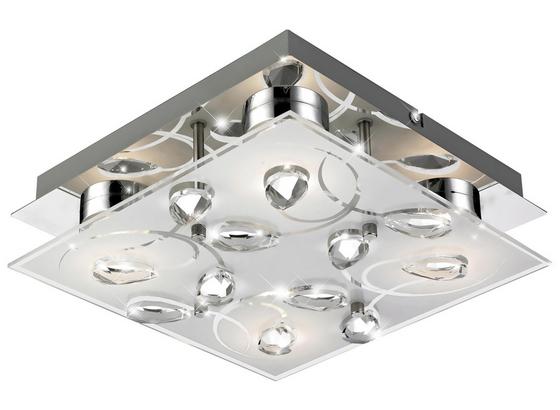 LED-Außenleuchte Alexa - Silberfarben, MODERN, Glas/Metall (22/22/7,1cm) LED-Außenleuchte Alexa - Silberfarben, MODERN, Glas/Metall (22/22/7,1cm)