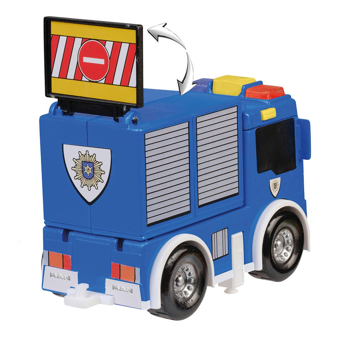 Polizeiauto Martin - Blau, Basics, Kunststoff (18/13/7cm)