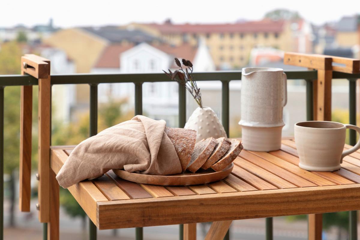 Gartentisch Klappbar Marion Akazienholz L 60 cm - Akaziefarben, KONVENTIONELL, Holz (60/45/55cm) - Gardenson