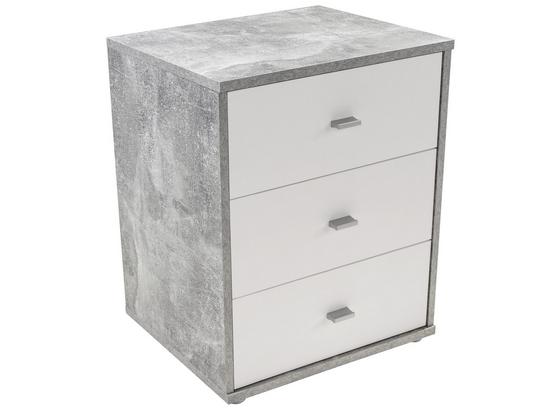 Nočný Stolík 4-you New - biela/svetlosivá, Konvenčný, kompozitné drevo (50/54,8/34,6cm) Nočný Stolík 4-you New - biela/svetlosivá, Konvenčný, kompozitné drevo (50/54,8/34,6cm)