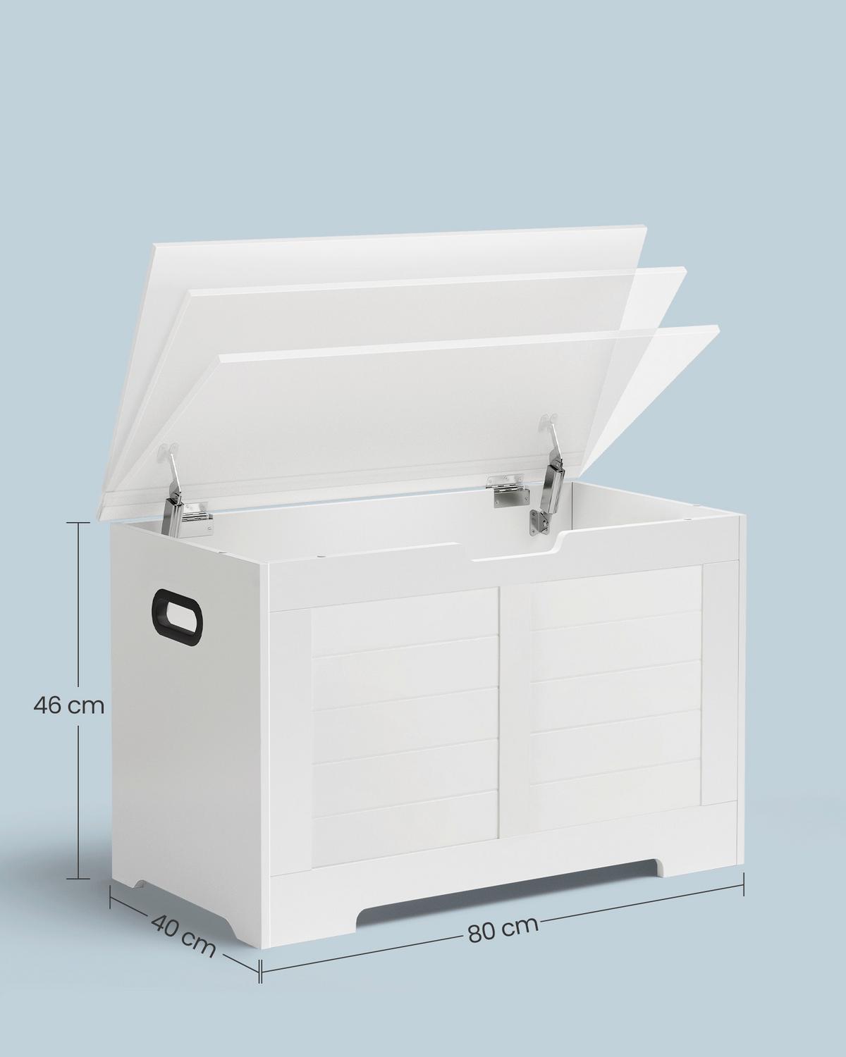 LAVICA DO PREDSIENE BIELA - biela, Trend, kompozitné drevo/plast (80/46/40cm) - Boxxx