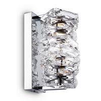 Wandleuchte Coil - Chromfarben, Trend, Glas/Metall (23,6/12/15cm) - MAYTONI