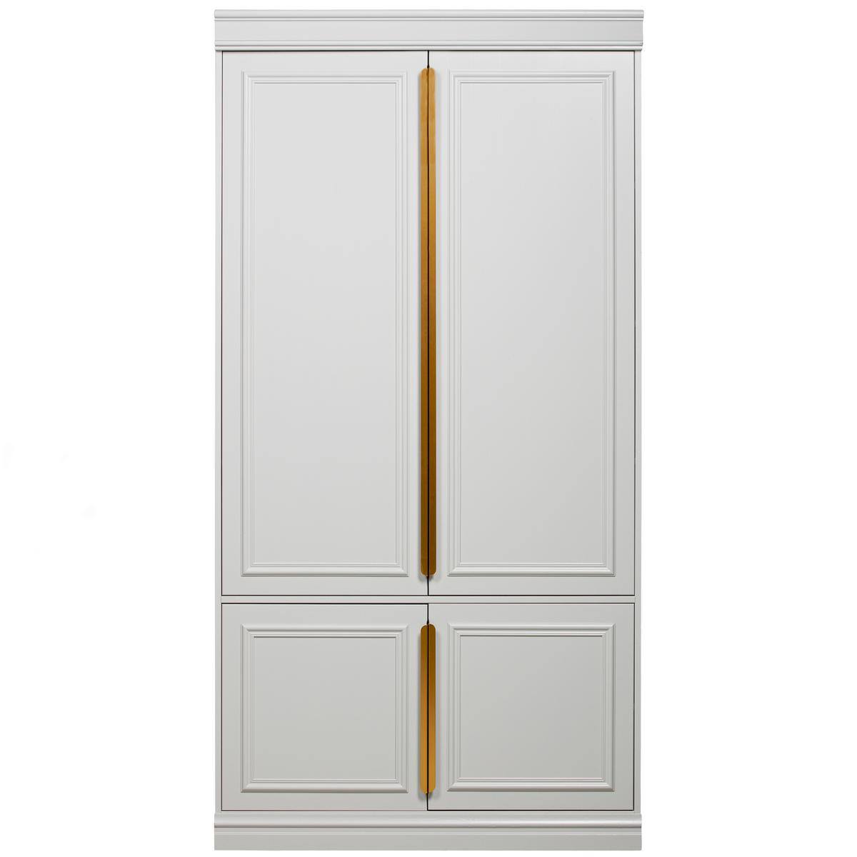 Garderobenschrank Organize Hellgrau B: 110 Cm - Hellgrau, Design, Holz/Holzwerkstoff (110/215/62cm) - Livetastic