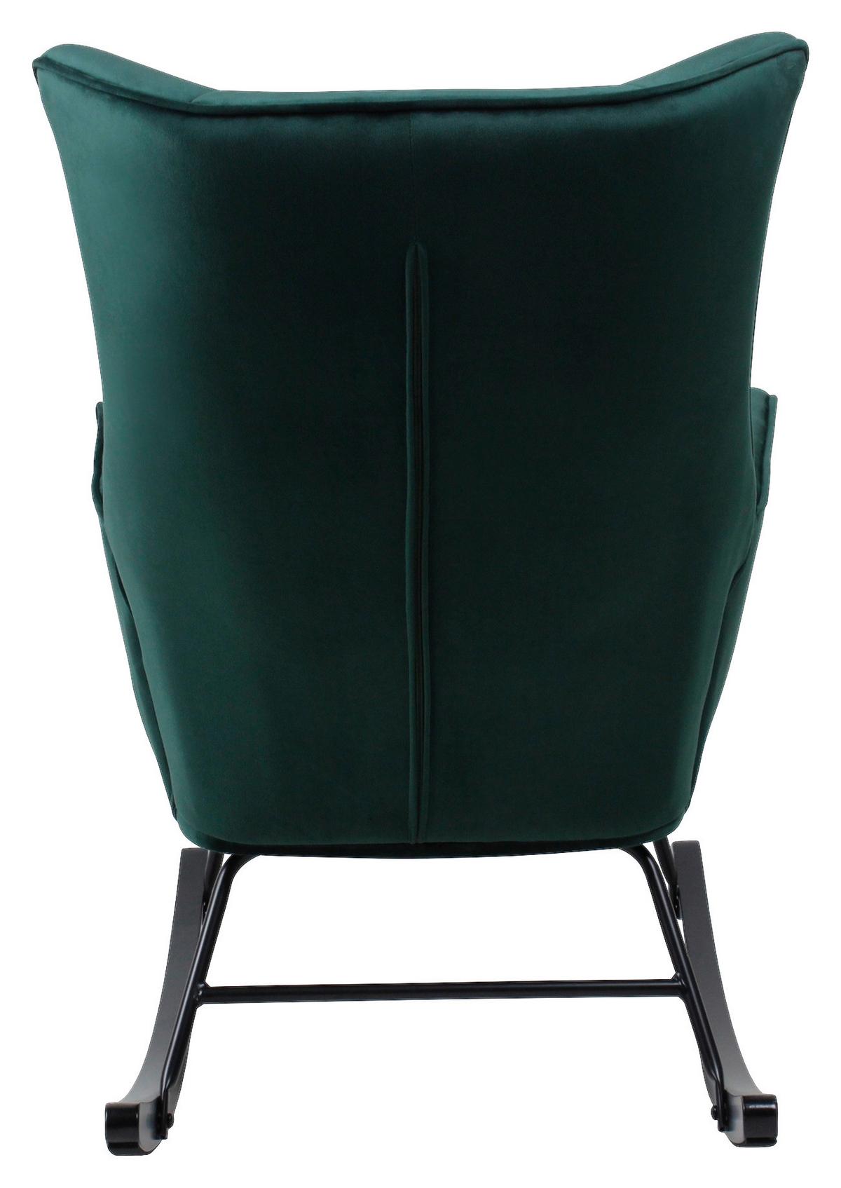 Schaukelstuhl Bryana 125 Grün, 68x97x88 cm - Grün, Design, Holz/Kunststoff (68/97/88cm) - Kayoom