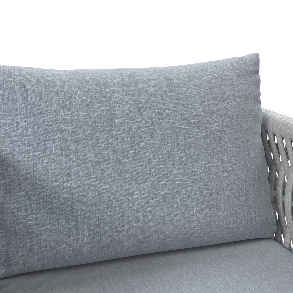 Loungegarnitur Daytona - Alufarben/Naturfarben, MODERN, Holz/Kunststoff - Beldano