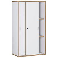 Aktenschrank Salia Weiß, Honigeiche B: 60 cm - Honigeiche/Weiß, Design, Holzwerkstoff (60/110/37cm) - MID.YOU